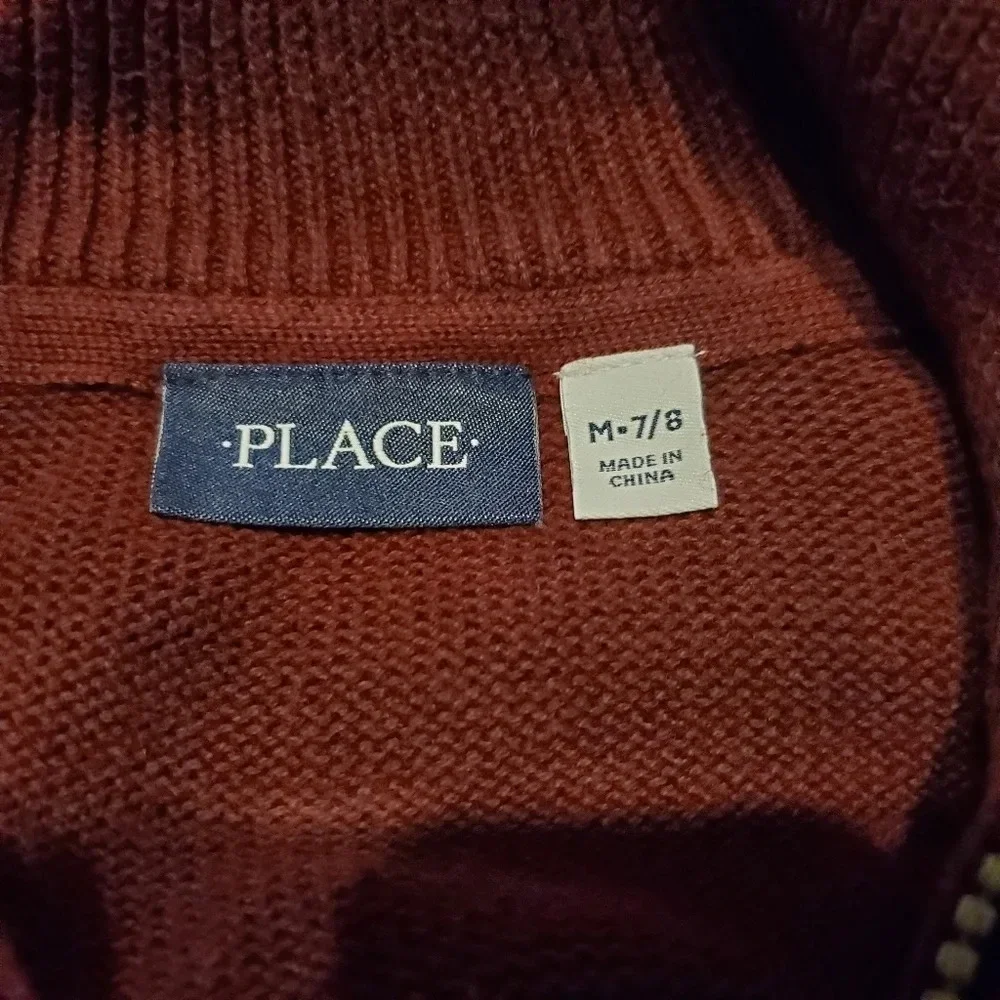 Place Boy's Holiday Winter Sweater M 7/8